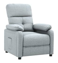 Fauteuil inclinable Gris clair Tissu