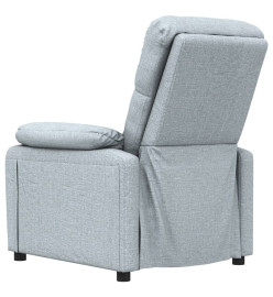 Fauteuil inclinable Gris clair Tissu