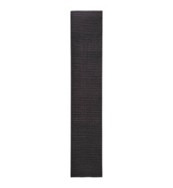 Tapis Sisal naturel 66x350 cm Noir