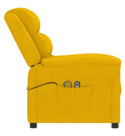 Fauteuil électrique de massage Jaune Velours