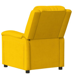 Fauteuil électrique de massage Jaune Velours