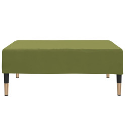 Repose-pied Vert clair 78x56x32 cm Velours