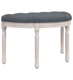 Banc Gris foncé 81,5x41x49 cm Velours