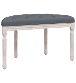 Banc Gris foncé 81,5x41x49 cm Velours