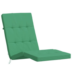 Coussins de chaise longue lot de 2 vert tissu oxford