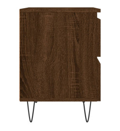 Table de chevet chêne marron 40x35x50 cm bois d’ingénierie