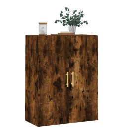 Armoire murale chêne fumé 69,5x34x90 cm