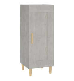 Buffet Gris béton 34,5x34x90 cm Bois d'ingénierie