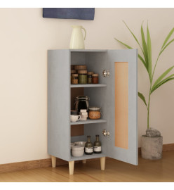 Buffet Gris béton 34,5x34x90 cm Bois d'ingénierie