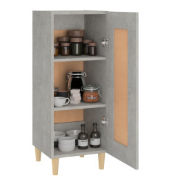 Buffet Gris béton 34,5x34x90 cm Bois d'ingénierie