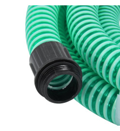 Tuyau d'aspiration avec raccords en laiton vert 1,1" 25 m PVC