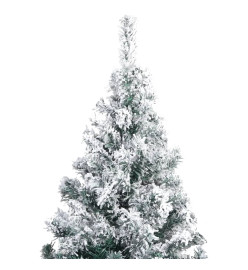 Arbre de Noël artificiel avec LED et boules Vert 180 cm PVC