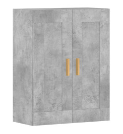 Armoires murales 2 pcs gris béton bois d'ingénierie