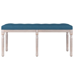 Banc Bleu 110x40x49 cm Velours