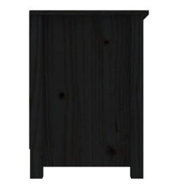 Meuble TV Noir 103x36,5x52 cm Bois de pin massif