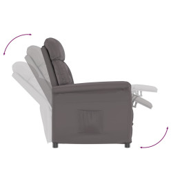 Fauteuil inclinable Gris Similicuir