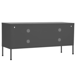 Meuble TV Anthracite 105x35x50 cm Acier