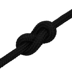 Corde de travail Noir 16 mm 25 m Polyester