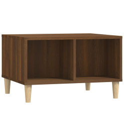 Table basse Chêne marron 60x50x36,5 cm Bois d'ingénierie