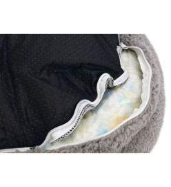 Beeztees Lit pour chien Mousse à mémoire de forme Jaxx 60x25 cm Gris