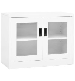 Armoire de bureau Blanc 90x40x70 cm Acier