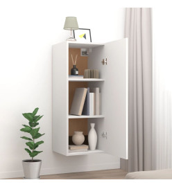 Armoire murale Blanc 34,5x34x90 cm Bois d'ingénierie