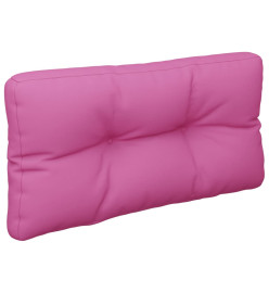 Coussin de palette rose 70x40x12 cm tissu