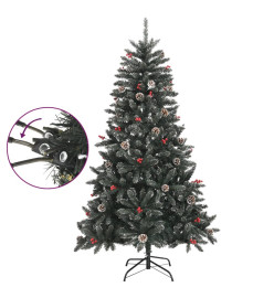 Sapin de Noël artificiel avec support Vert 150 cm PVC