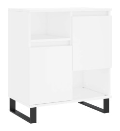 Buffets 2 pcs blanc bois d'ingénierie