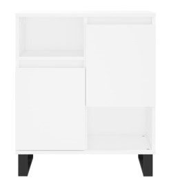 Buffets 2 pcs blanc bois d'ingénierie