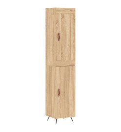 Buffet haut Chêne sonoma 34,5x34x180 cm Bois d'ingénierie