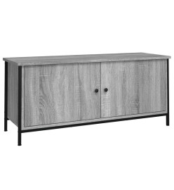 Meuble TV avec portes sonoma gris 102x35x45cm bois d'ingénierie