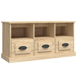 Meuble TV chêne sonoma 100x35x50 cm bois d'ingénierie