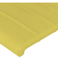 Tête de lit à LED Vert 103x16x78/88 cm Tissu