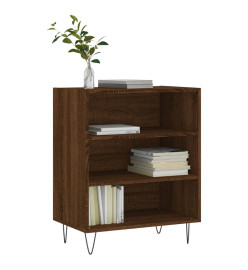 Buffet chêne marron 57x35x70 cm bois d'ingénierie