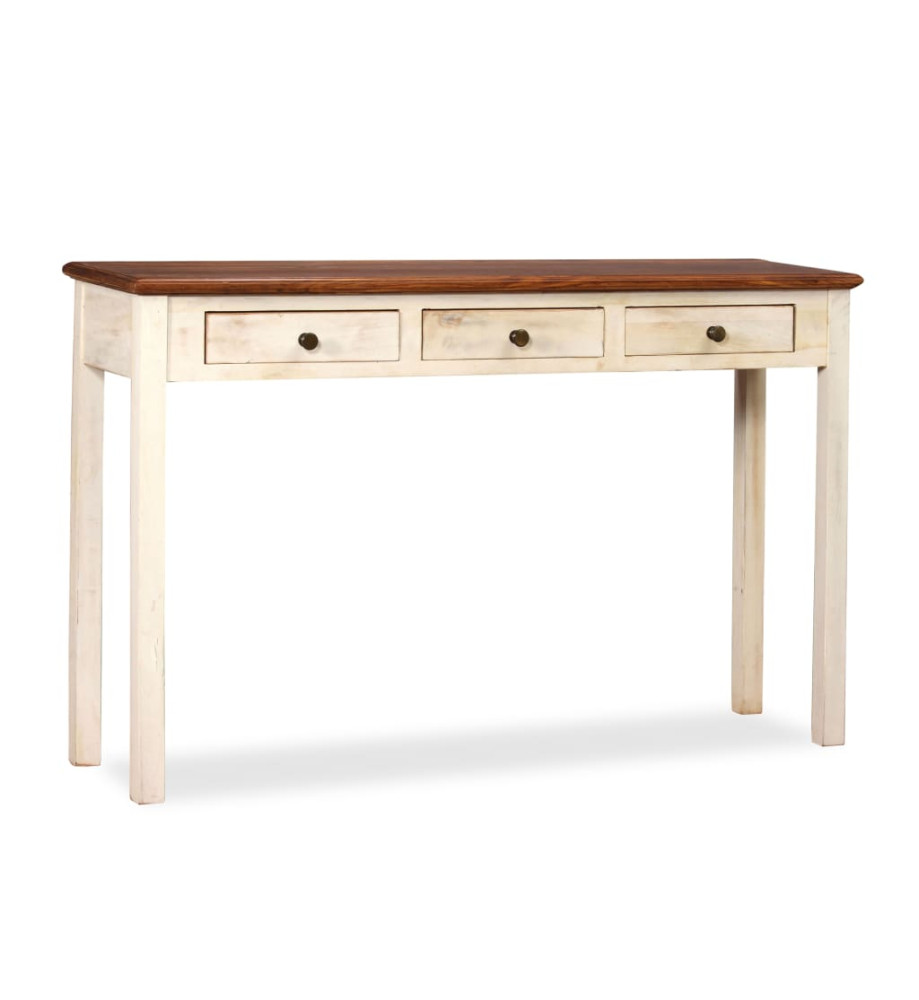 Table console Bois de manguier Sesham massif 120x30x76 cm