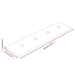 Panneaux muraux 12 pcs Cappuccino 60x15 cm Similicuir 1,08 m²