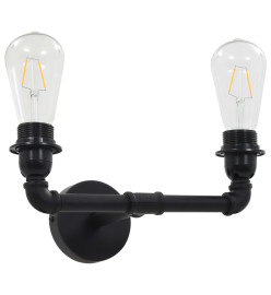 Lampe murale à 2 voies Noir 2 ampoules E27