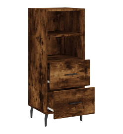 Buffet Chêne fumé 34,5x34x90 cm Bois d'ingénierie