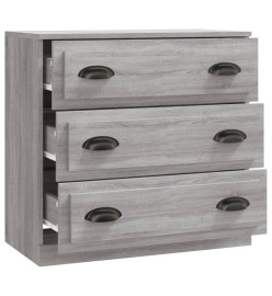 Buffet sonoma gris 70x35,5x67,5 cm bois d'ingénierie