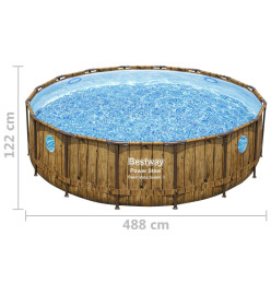 Bestway Ensemble de piscine Power Steel 488x122 cm