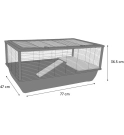 FLAMINGO Cage pour petits animaux Elsa Petit 77x47x36,5 cm