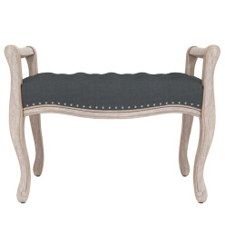 Banc Gris foncé 80x45x60 cm Velours