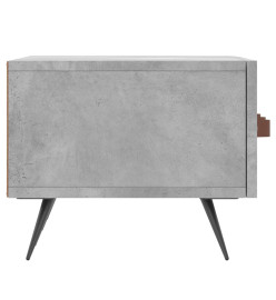 Meuble TV gris béton 150x36x30 cm bois d'ingénierie