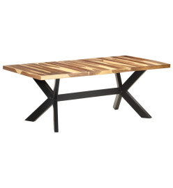 Table de salle à manger 200x100x75 cm Bois avec finition miel