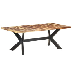 Table de salle à manger 200x100x75 cm Bois avec finition miel