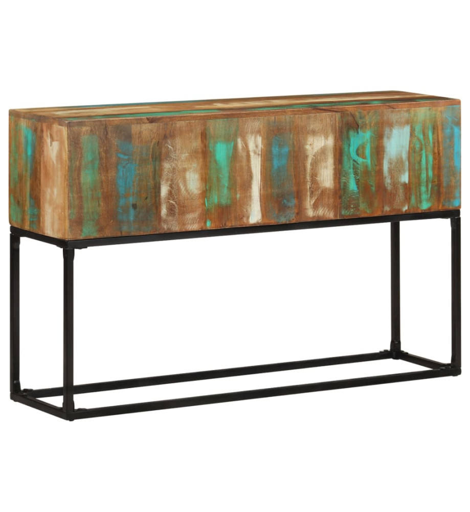 Table console 120x30x75 cm Bois de récupération massif