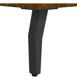 Table de chevet chêne fumé 40x35x47,5 cm bois d’ingénierie