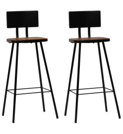 Mobilier de bar 3 pcs Bois de récupération massif