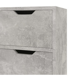 Buffet Gris béton 90x30x72 cm Aggloméré